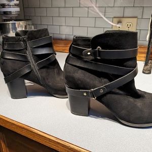 Women's black ankle boots